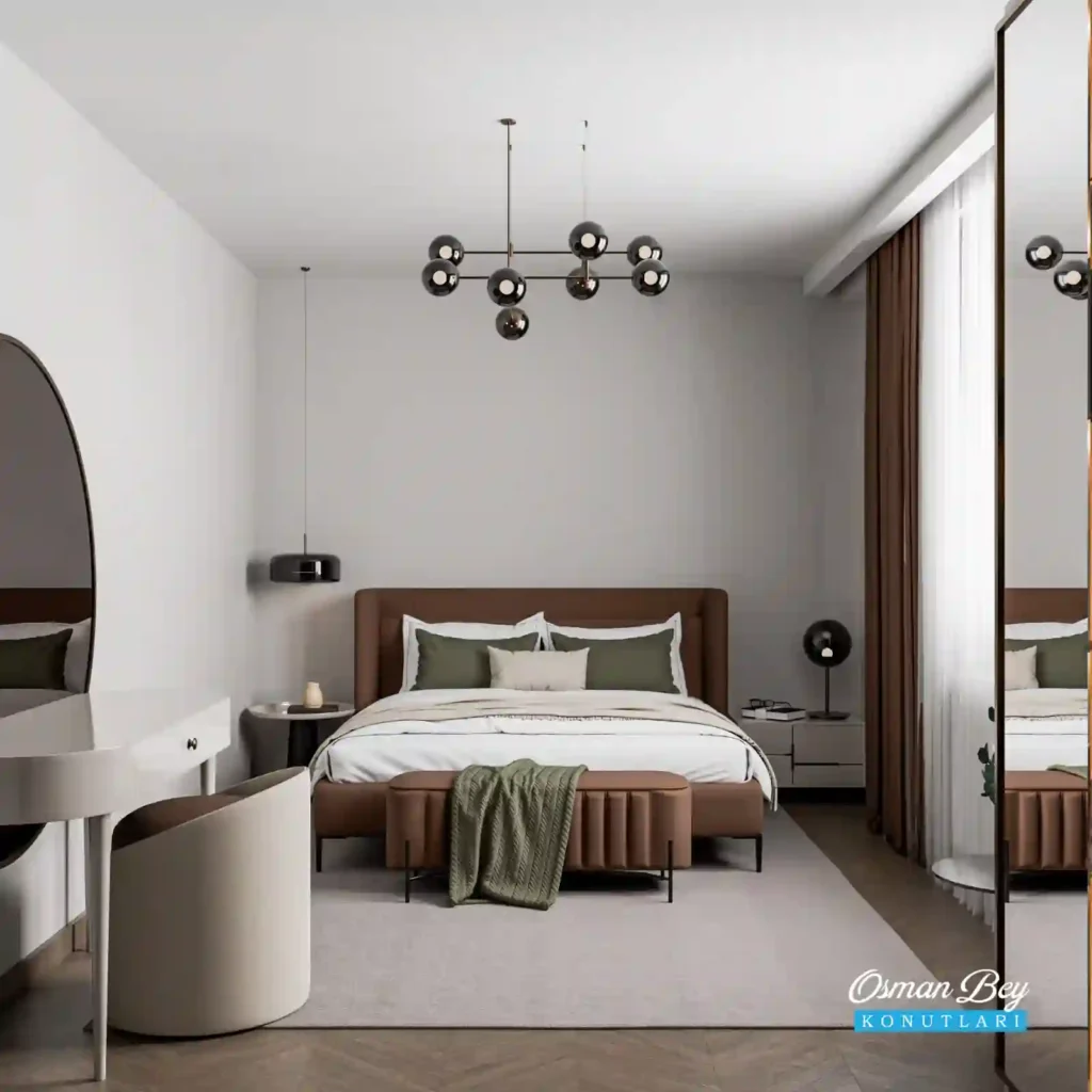 Geniş ve aydınlık salon tasarımıyla Yıldızkent'te konforlu yaşam alanı sunan taksitli satılık daire iç mekânı